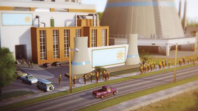 Nuclear Power Plant Sign