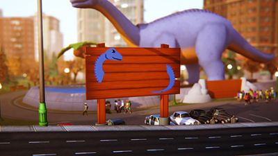 Dolly the Dinosaur Sign
